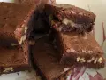 Brownies de chocolate con nueces, perfectos para tu receta de brownie esponjoso.