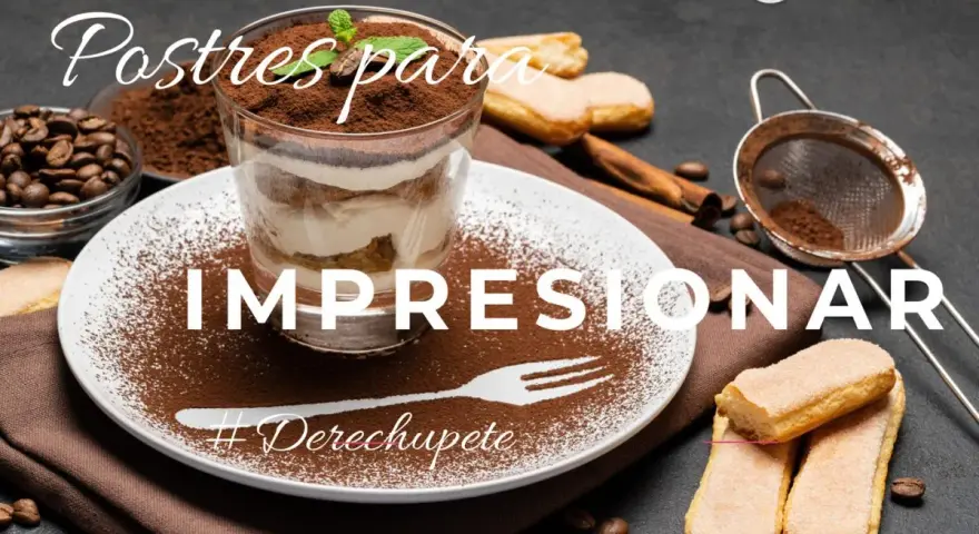 Delicioso tiramisú en vaso, rodeado de ingredientes para postres fáciles. ¡Perfecto para impresionar!